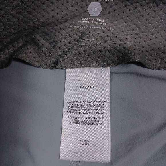 Mountain Hardwear Shorts WOmens 10 Gray Pockets Outdoor Activewear Casual - Picture 4 of 8